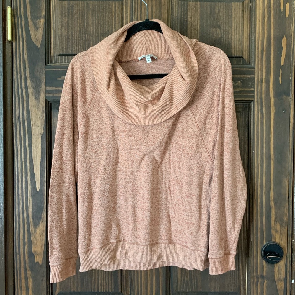 Express xsmall tan cowl neck sweater